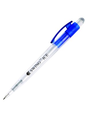 Plastic Pen Swing Ice Retractable Penswith ink colour Blue